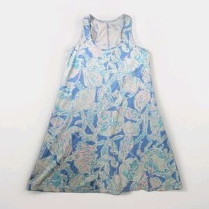 Lilly Pulitzer M Sleeveless Mini Melle Dress Blue Pink